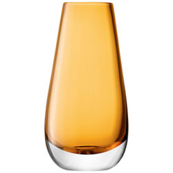 LSA International Flower Colour Bud Vase Amber